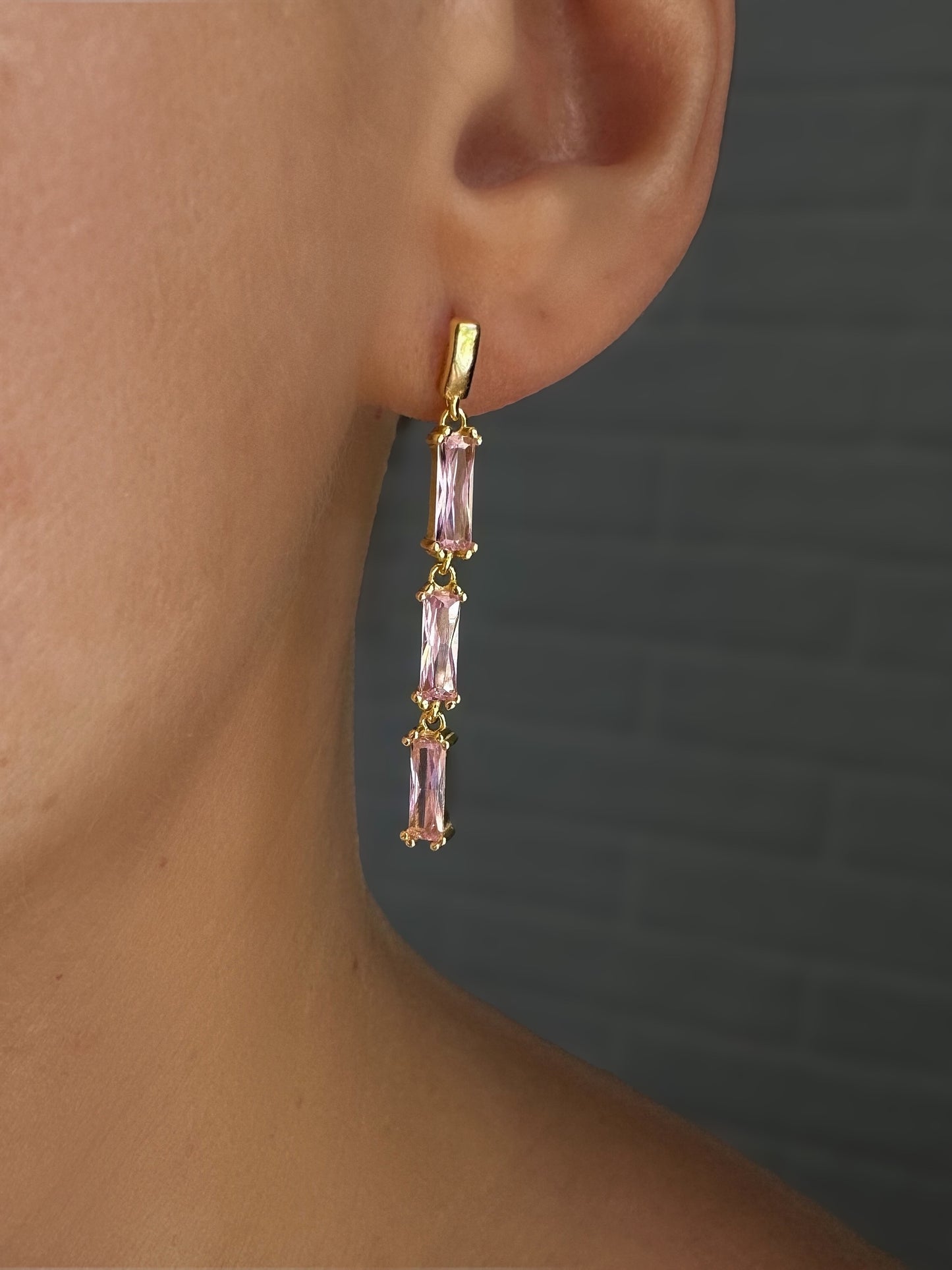 Pink Rain Earrings