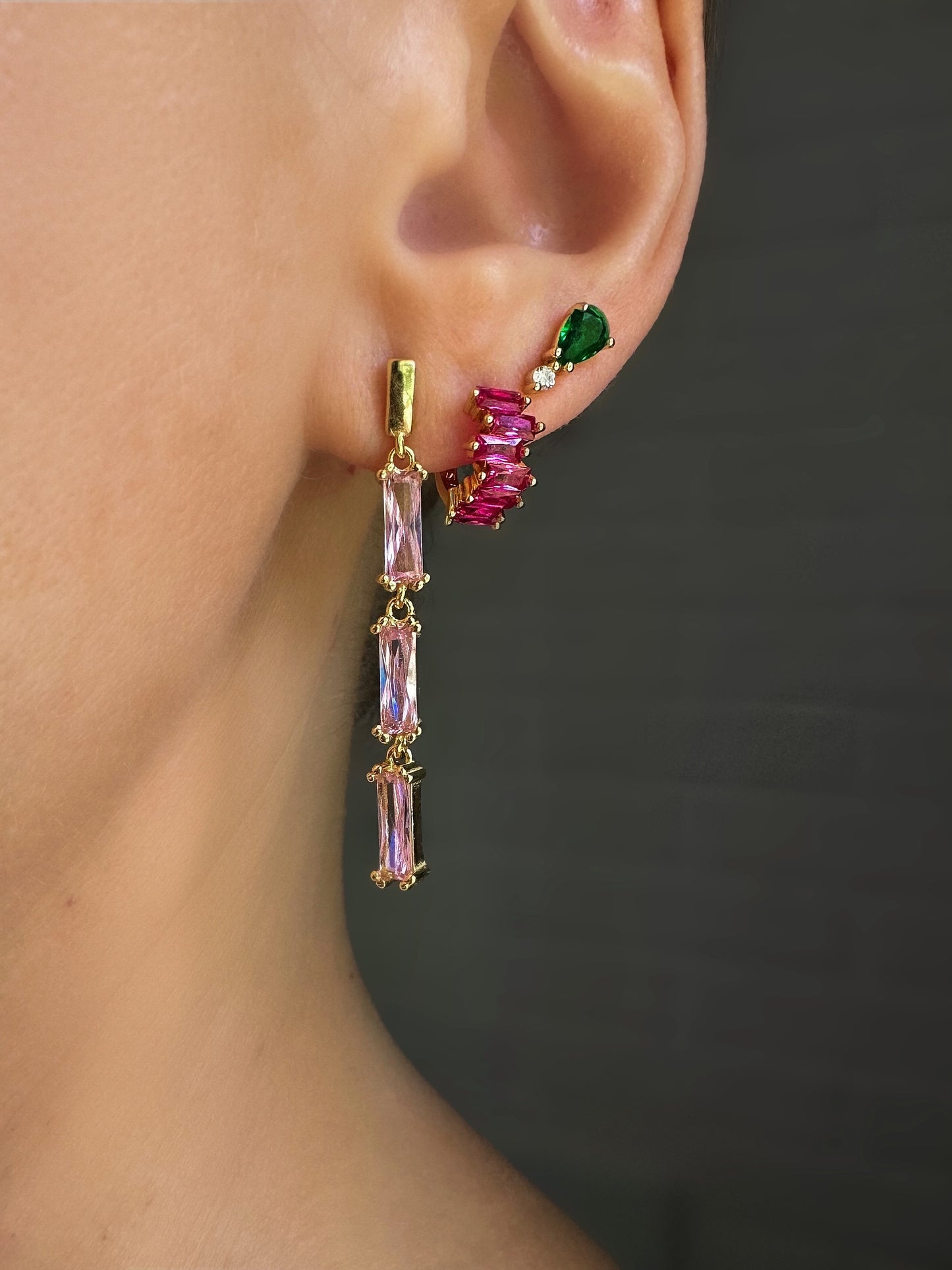 Pink Rain Earrings