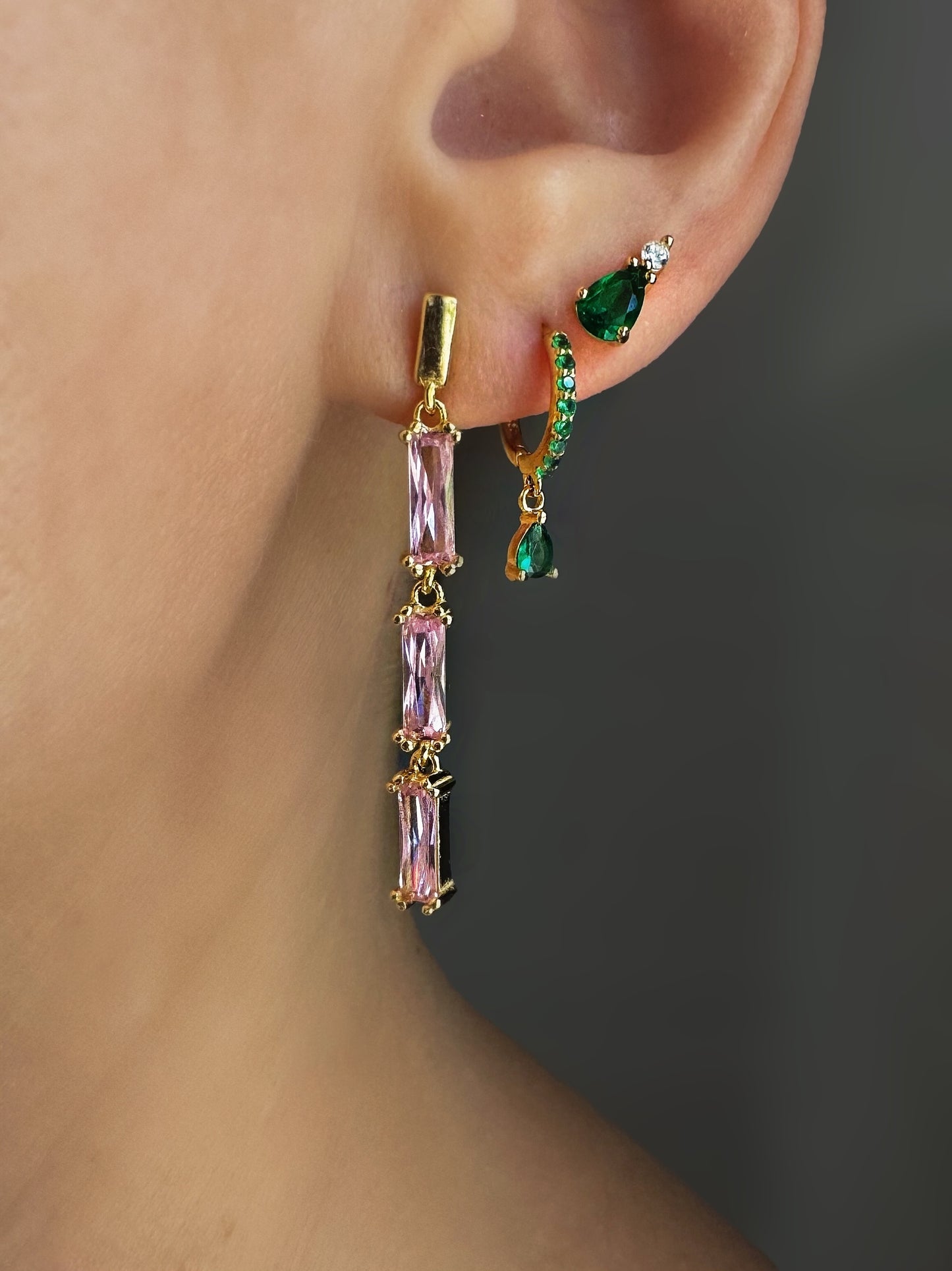 Pink Rain Earrings