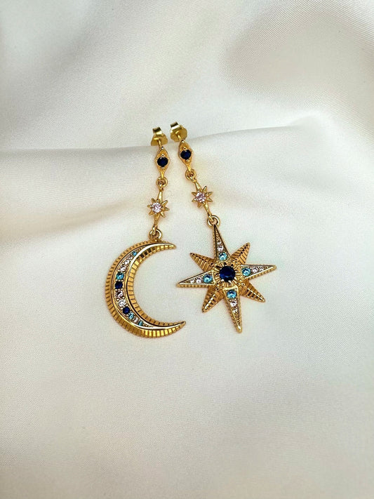 Moon & Stars earrings