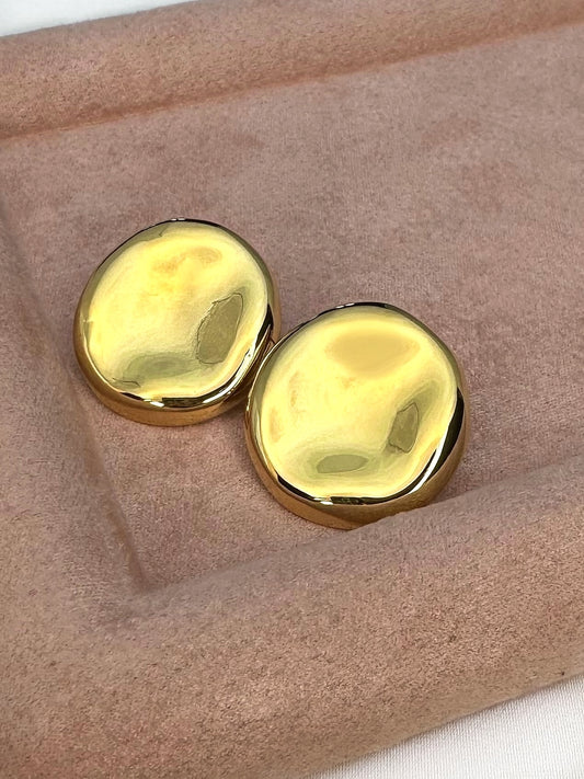 Round Golden Earrings